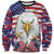 American Eagles Sweatshirt United States Flag Camouflage Style