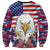 American Eagles Sweatshirt United States Flag Camouflage Style