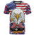 American Eagles T Shirt United States Flag Camouflage Style