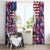 American Eagles Window Curtain United States Flag Camouflage Style