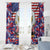 American Eagles Window Curtain United States Flag Camouflage Style