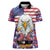 American Eagles Women Polo Shirt United States Flag Camouflage Style - Wonder Print Shop