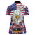 American Eagles Women Polo Shirt United States Flag Camouflage Style - Wonder Print Shop