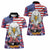 American Eagles Women Polo Shirt United States Flag Camouflage Style - Wonder Print Shop