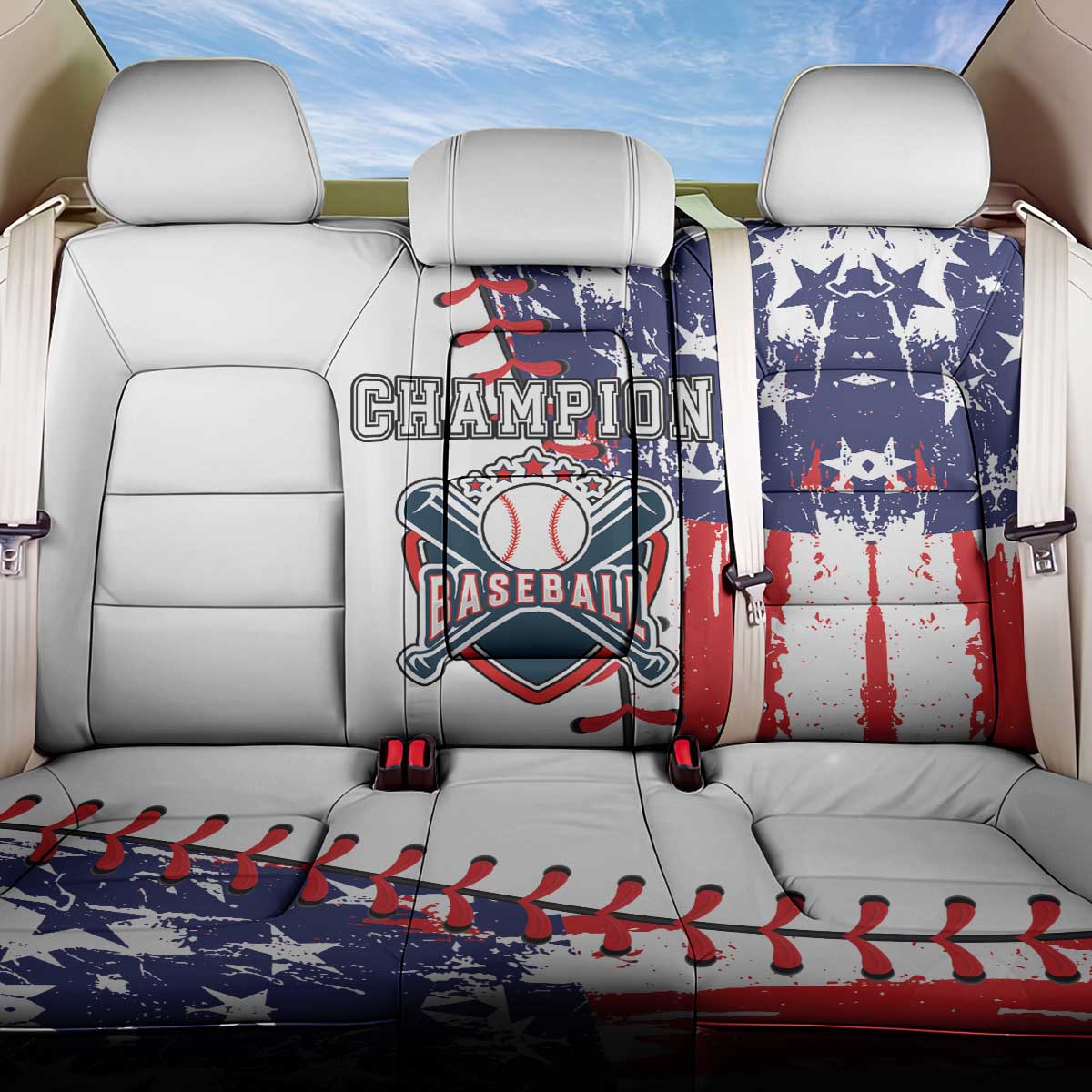 American Baseball Back Car Seat Cover Go Champion 2024 - Wonder Print Shop