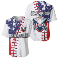 Baseball jersey set showing front and back: CHAMPION lettering, Baseball emblem, lace-up