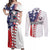 American Baseball Couples Matching Off Shoulder Maxi Dress and Long Sleeve Button Shirt Go Champion 2024 - Wonder Print Shop