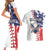 American Baseball Couples Matching Short Sleeve Bodycon Dress and Hawaiian Shirt Go Champion 2024 - Wonder Print Shop