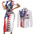 American Baseball Couples Matching Short Sleeve Bodycon Dress and Long Sleeve Button Shirt Go Champion 2024 - Wonder Print Shop