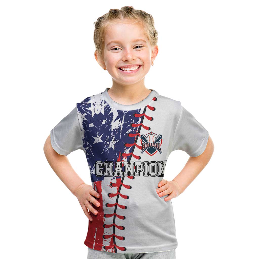 American Baseball Kid T Shirt Go Champion 2024 - Wonder Print Shop