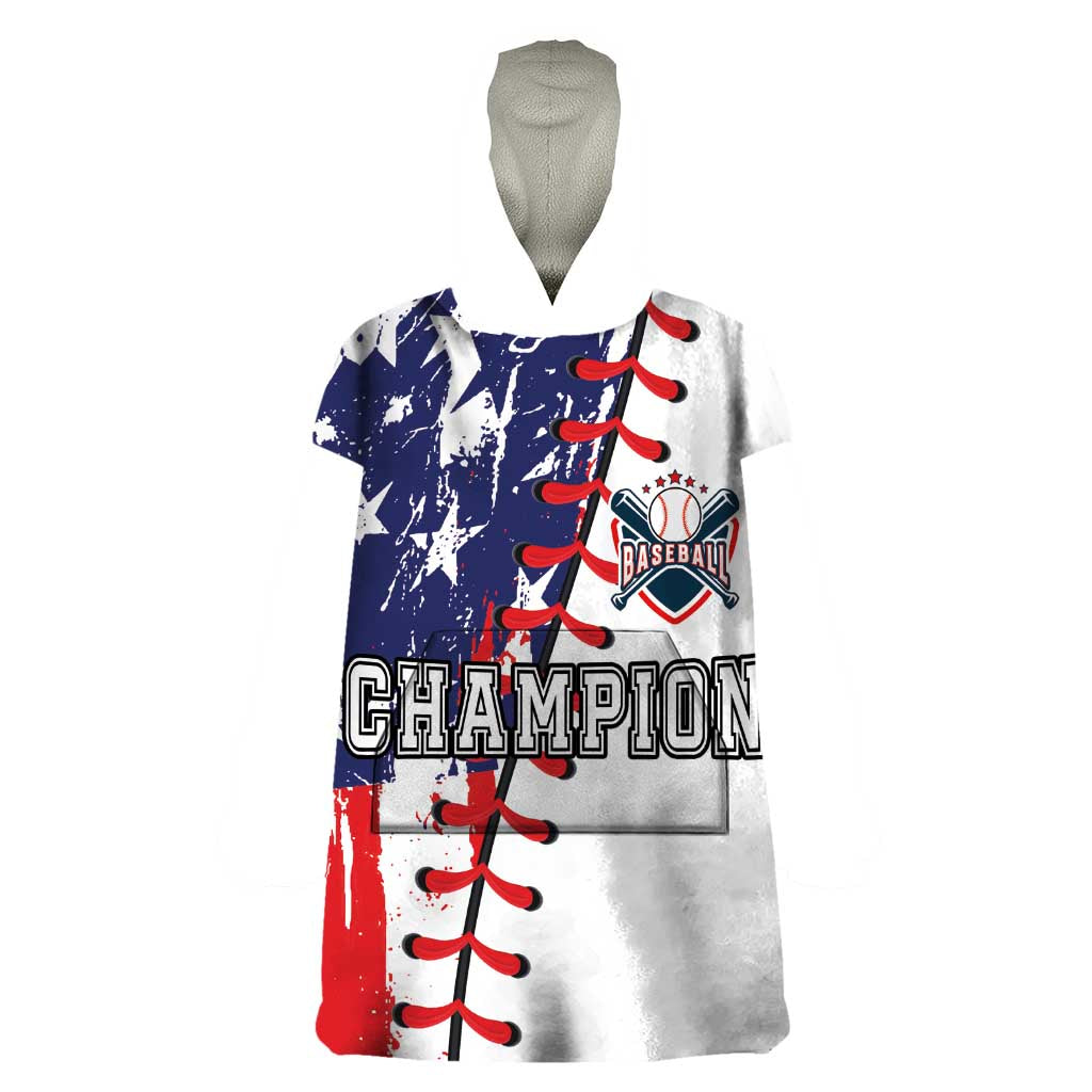 American Baseball Wearable Blanket Hoodie Go Champion 2024