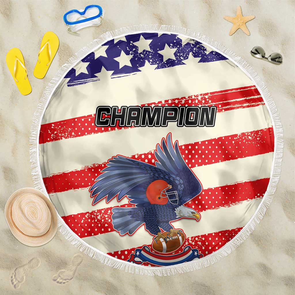 American Football Beach Blanket Go Champion 2024 - Wonder Print Shop