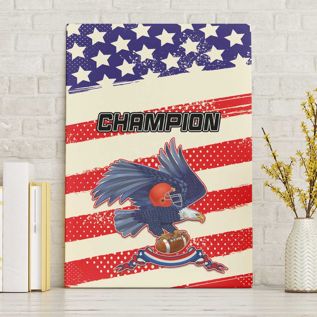 American Football Canvas Wall Art Go Champion 2024 - Wonder Print Shop