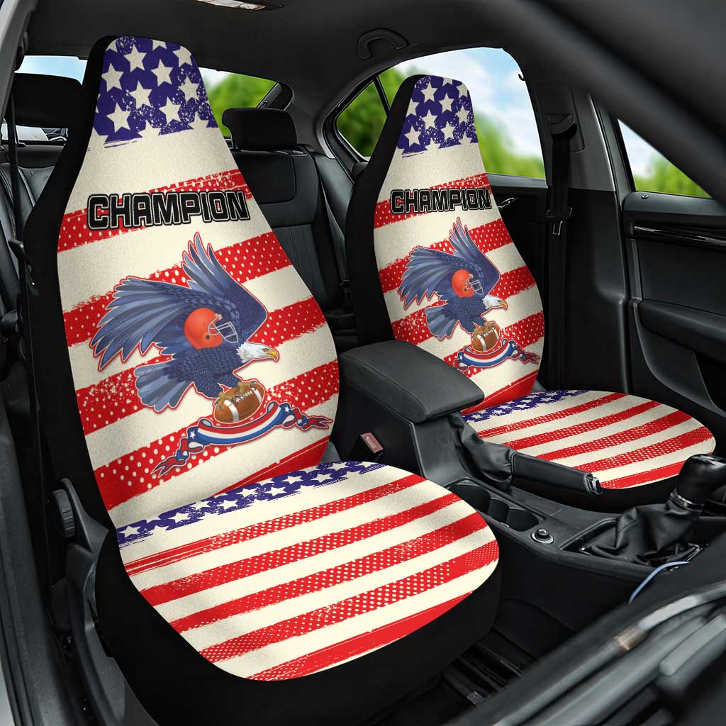 American Football Car Seat Cover Go Champion 2024 - Wonder Print Shop