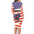 American Football Family Matching Long Sleeve Bodycon Dress and Hawaiian Shirt Go Champion 2024 - Wonder Print Shop