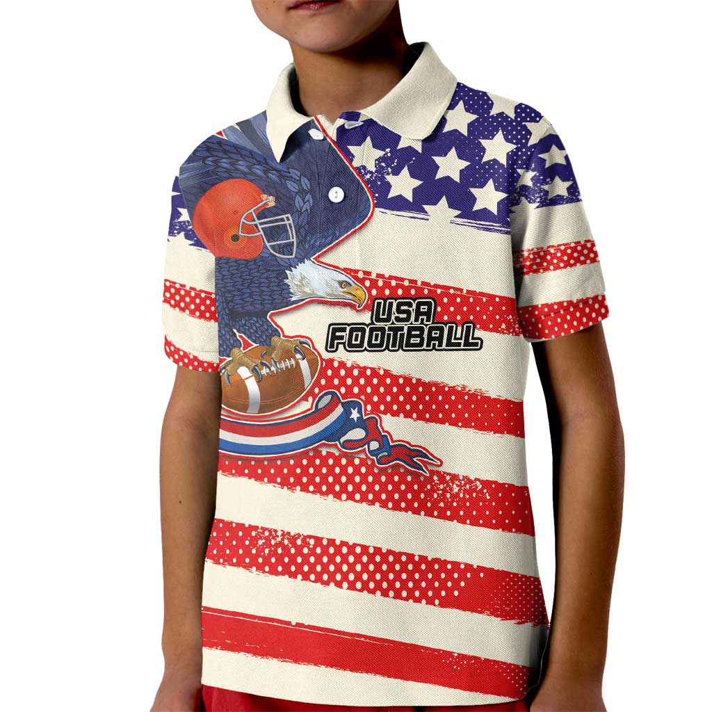 American Football Kid Polo Shirt Go Champion 2024 - Wonder Print Shop