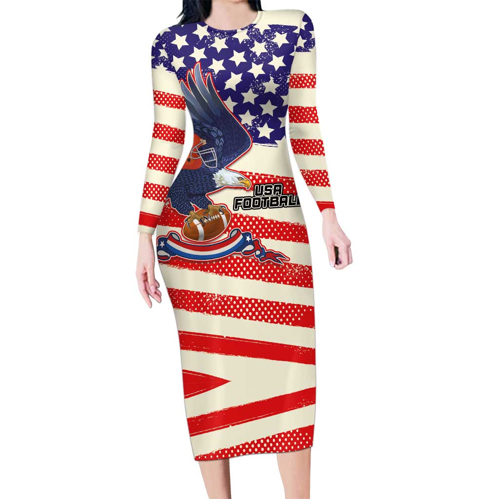 American Football Long Sleeve Bodycon Dress Go Champion 2024 - Wonder Print Shop