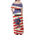 American Football Off Shoulder Maxi Dress Go Champion 2024 - Wonder Print Shop