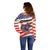 American Football Off Shoulder Sweater Go Champion 2024 - Wonder Print Shop