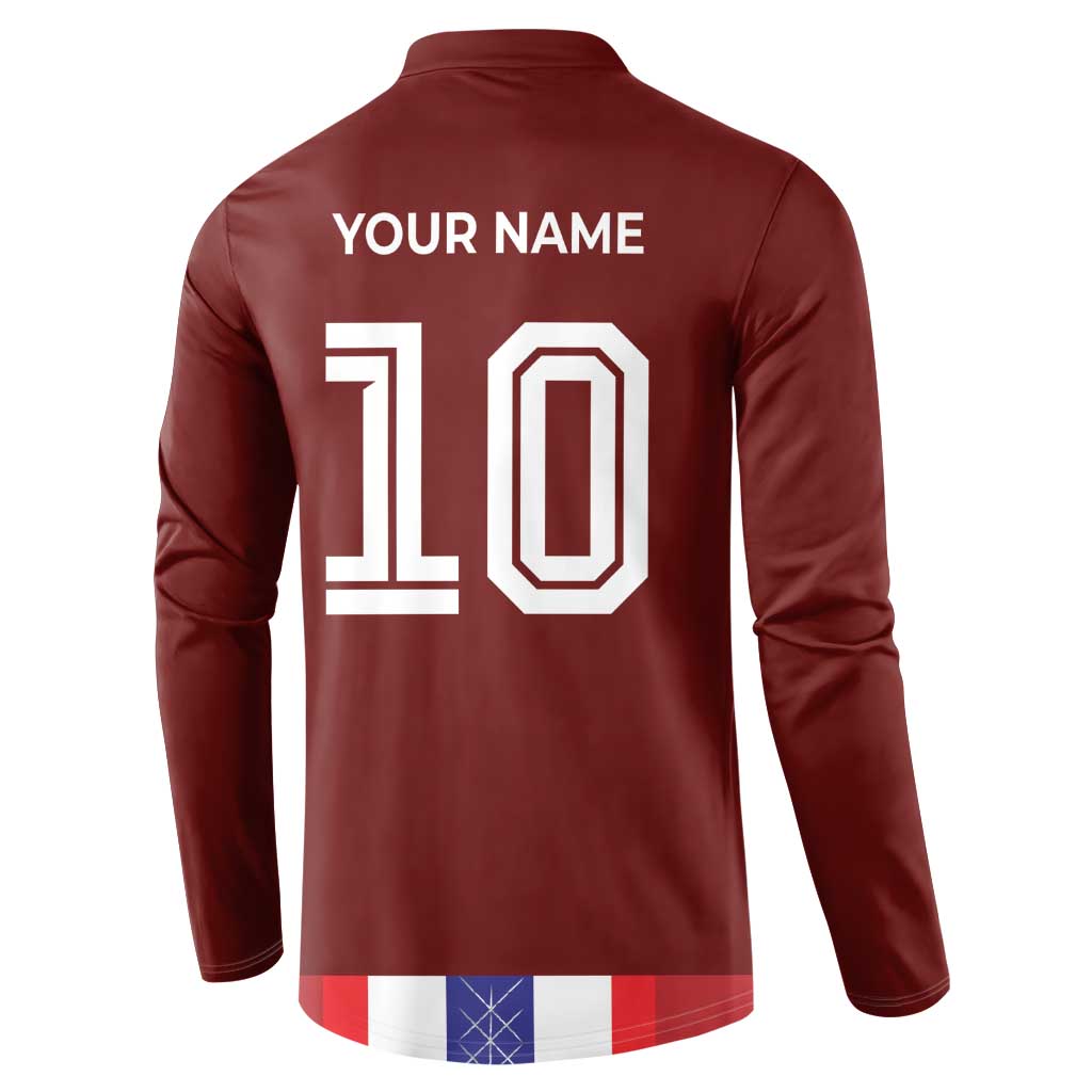 Custom Norway Football Button Sweatshirt Norwegian Stripes-Viking Style - Wonder Print Shop