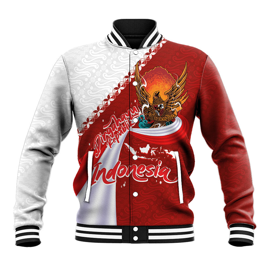 Indonesia Independence Day Baseball Jacket Dirgahayu-Long Live Indonesia
