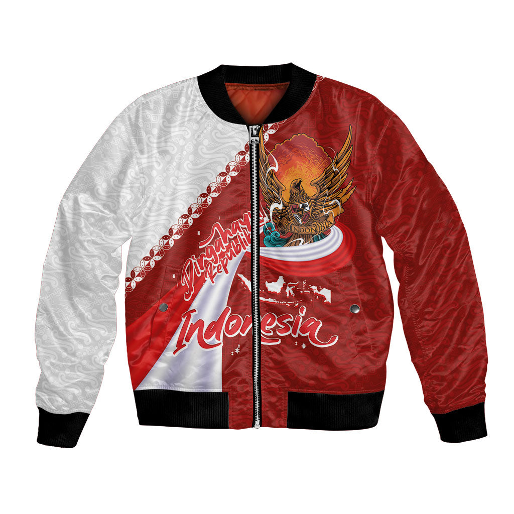 Indonesia Independence Day Bomber Jacket Dirgahayu-Long Live Indonesia