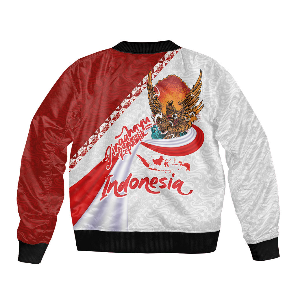 Indonesia Independence Day Bomber Jacket Dirgahayu-Long Live Indonesia