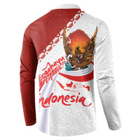 Indonesia Independence Day Button Sweatshirt Dirgahayu-Long Live Indonesia