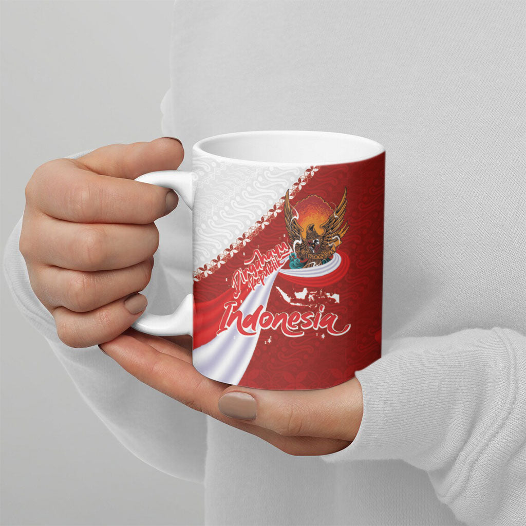 Indonesia Independence Day Ceramic Mug Dirgahayu-Long Live Indonesia