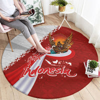 Indonesia Independence Day Round Carpet Dirgahayu-Long Live Indonesia