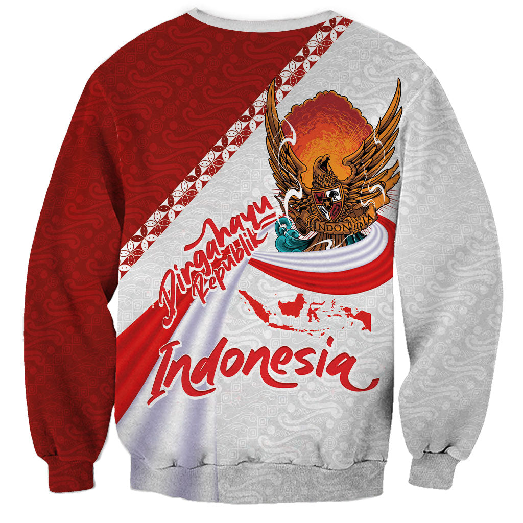 Indonesia Independence Day Sweatshirt Dirgahayu-Long Live Indonesia