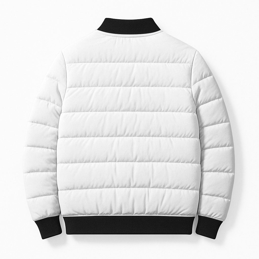 Viking Art Bomber Puffer Jacket Tattoo Reveal Effect