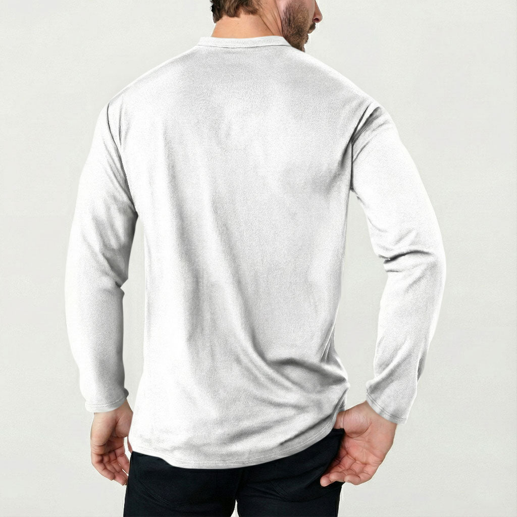 Viking Art Button Sweatshirt Tattoo Reveal Effect