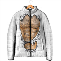 Viking Art Padded Jacket Tattoo Reveal Effect