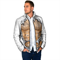 Viking Art Padded Jacket Tattoo Reveal Effect