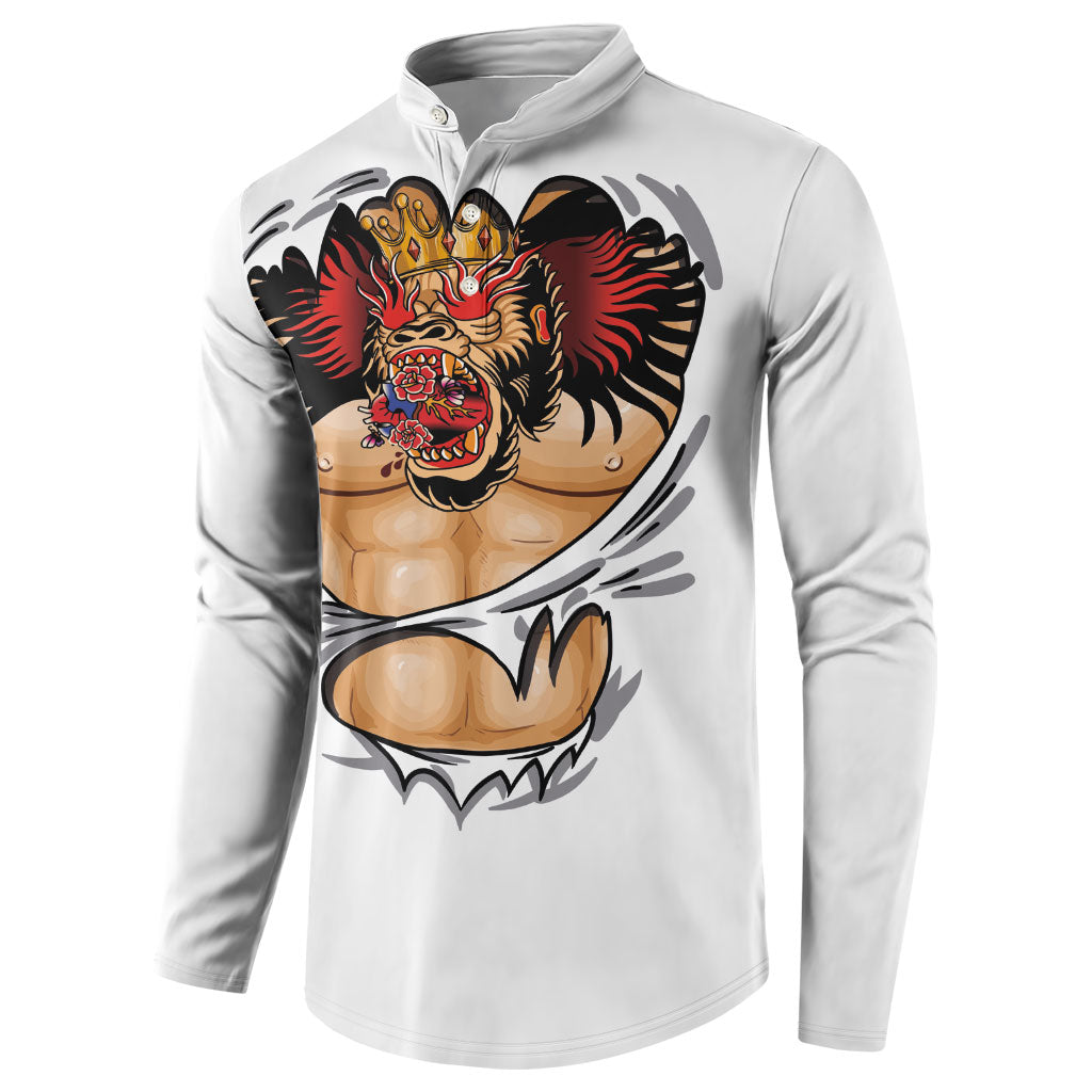 The Notorious Button Sweatshirt Tattoo Reveal Effect