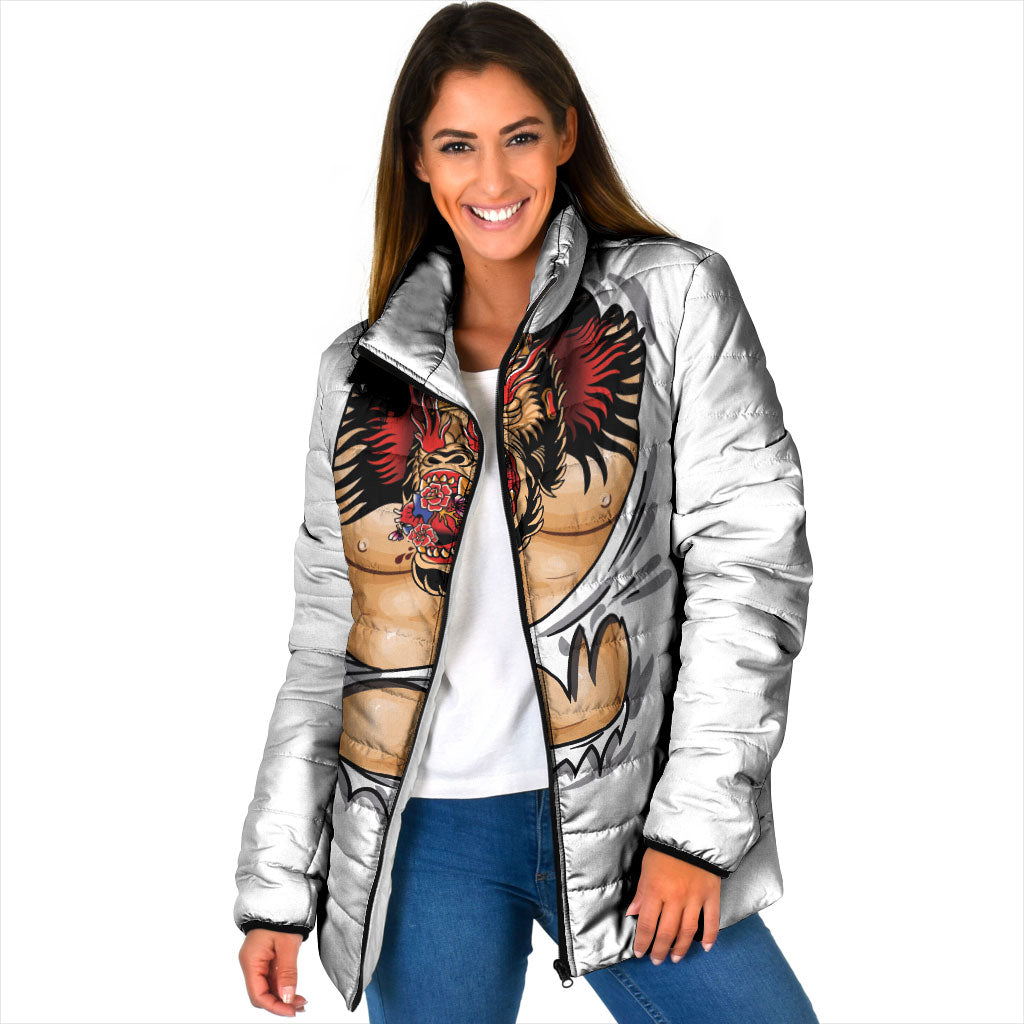 The Notorious Padded Jacket Tattoo Reveal Effect
