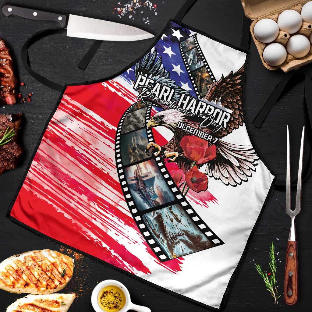 Pearl Harbor Remembrance Day Apron Lest We Forget - The Bald Eagle Remembers - Wonder Print Shop