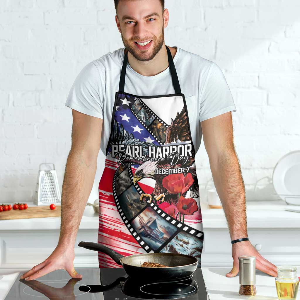 Pearl Harbor Remembrance Day Apron Lest We Forget - The Bald Eagle Remembers - Wonder Print Shop