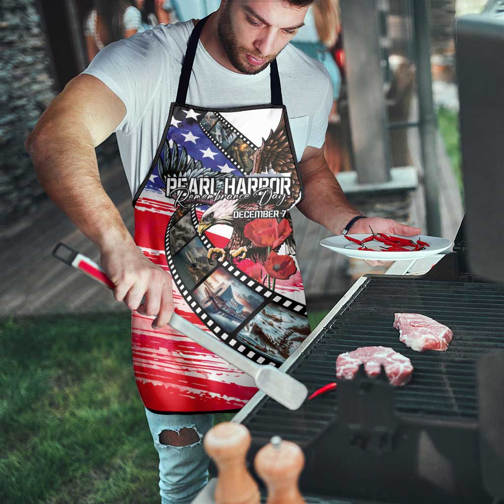 Pearl Harbor Remembrance Day Apron Lest We Forget - The Bald Eagle Remembers - Wonder Print Shop
