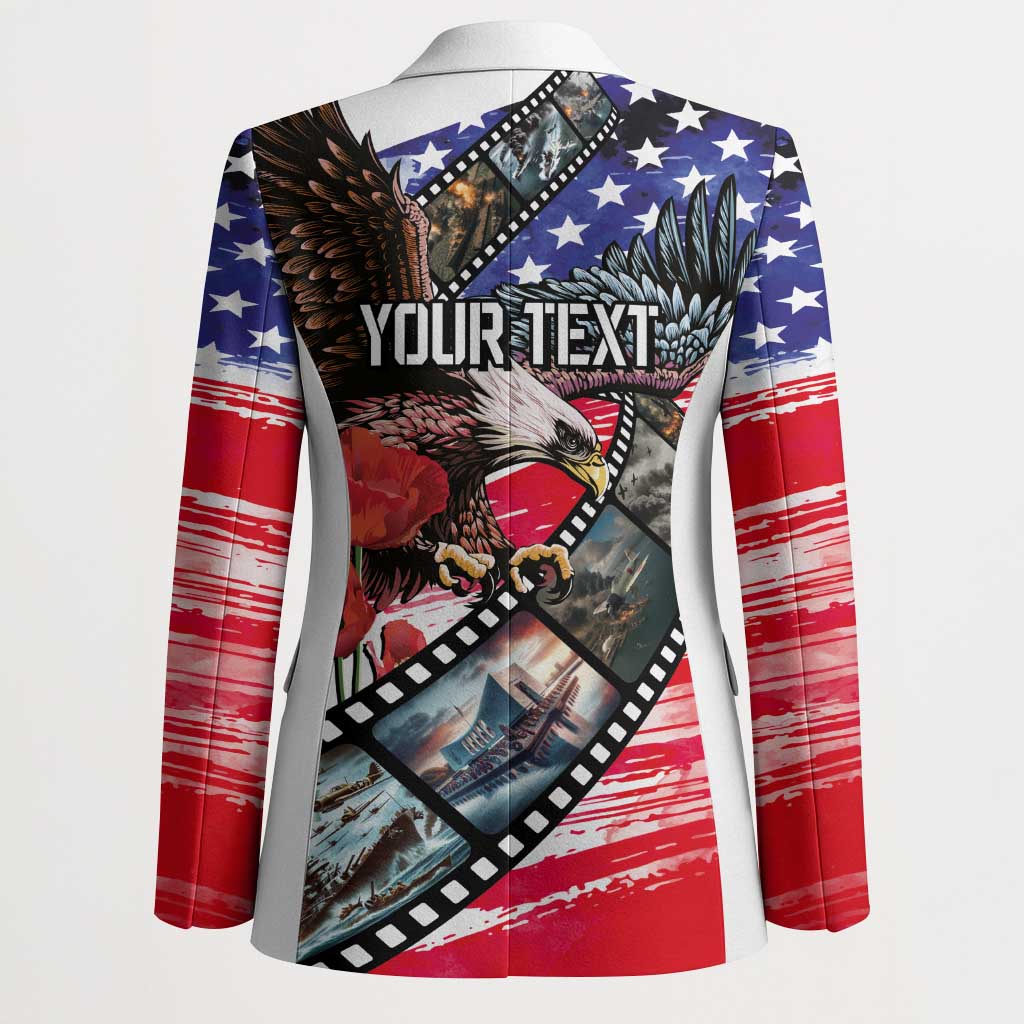 Pearl Harbor Remembrance Day Personalized Blazer Lest We Forget - The Bald Eagle Remembers - Wonder Print Shop