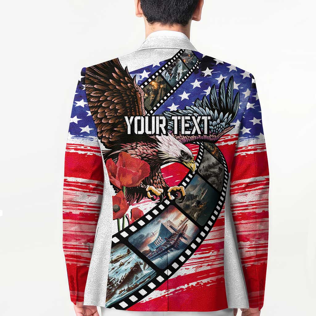 Pearl Harbor Remembrance Day Personalized Blazer Lest We Forget - The Bald Eagle Remembers - Wonder Print Shop