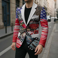 Pearl Harbor Remembrance Day Personalized Blazer Lest We Forget - The Bald Eagle Remembers - Wonder Print Shop