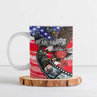 Pearl Harbor Remembrance Day Personalized Ceramic Mug Lest We Forget - The Bald Eagle Remembers - Wonder Print Shop