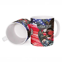 Pearl Harbor Remembrance Day Personalized Ceramic Mug Lest We Forget - The Bald Eagle Remembers - Wonder Print Shop