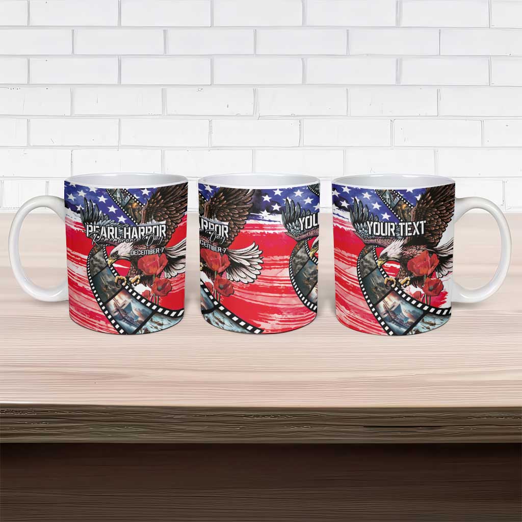 Pearl Harbor Remembrance Day Personalized Ceramic Mug Lest We Forget - The Bald Eagle Remembers - Wonder Print Shop