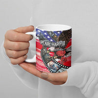 Pearl Harbor Remembrance Day Personalized Ceramic Mug Lest We Forget - The Bald Eagle Remembers - Wonder Print Shop