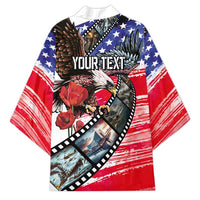 Pearl Harbor Remembrance Day Personalized Kimono Lest We Forget - The Bald Eagle Remembers - Wonder Print Shop