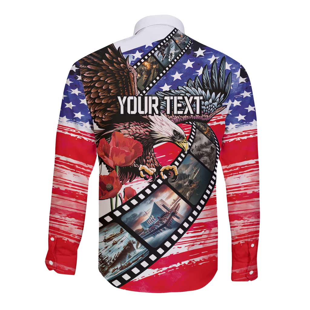 Pearl Harbor Remembrance Day Personalized Long Sleeve Button Shirt Lest We Forget - The Bald Eagle Remembers - Wonder Print Shop