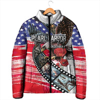 Pearl Harbor Remembrance Day Personalized Padded Jacket Lest We Forget - The Bald Eagle Remembers - Wonder Print Shop